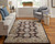 Feizy Prescott 8938F Brown Tan Orange Area Rug