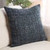 Jaipur Living Tordis KLA03 Handmade Chevron Black And Blue Pillow