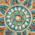 LR Home Dazzle 54085 Rust Teal Rug