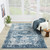 LR Home Lanham 82274 Blue Ivory Rug