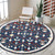 LR Home Rugs Ariel 22138 Navy Red Rug