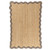 LR Home Scallop Jute 82724 Natural Midnight Navy Rug