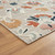 LR Home Veranda 82105 Grey Beige Orange Blue White Rug