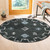 LR Home Vibrance 3563 Charcoal Cream Blue Rug