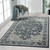 LR Home Imagine 81523 Navy Light Gray Cream Rug