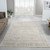 LR Home Monaco 82716 Beige Stone Blue Rug