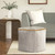 LR Home Dillon 4648 Ultimate Gray Pouf