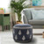 LR Home Enigma 34031 Navy Blue Pouf
