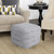LR Home Revelation 34049 Light Gray Pouf