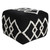 LR Home Avant-garde 34066 Black White Pouf