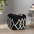 LR Home Avant-garde 34066 Black White Pouf