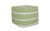 LR Home Andros 34122 Green White Pouf