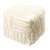 LR Home Stacy Garcia 34126 Beige Cream Pouf