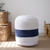 LR Home Jute Poufs 34139 Bleach  Navy Pouf