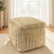 LR Home Maples 34161 Brown Pouf