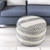 LR Home Dash 34181 Navy Blue Pouf