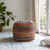 LR Home Shashi Pouf 34239 Multi Natural Pouf