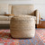 LR Home Shashi Pouf 34240 Natural Pouf