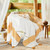 LR Home Borderline 80276 Gold White Throw