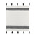 LR Home Borderline 80277 Black White Throw