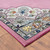 LR Home Gala 81384 Multi Pink Ivory Gray  Rug
