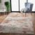 LR Home Nimbus 81834 Orange Rust Red Gray White Rug