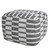 LR Home Quincy 34065 Gray White Pouf