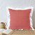 LR Home Empire 07864 Deep Coral White Pillow