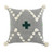 LR Home Zeal 07715 Gray Black White Hunter Green Foam Green Pillow