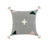 LR Home Zeal 07717 Gray Black White Hunter Green Spanish Villa Pillow