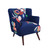 LR Home Matilda 46225 Blue Multi Accent Chair