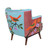 LR Home Matilda 03103 Blue Multi Accent Chair