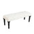 LR Home Anastasia 99018 Cream Black Accent Bench