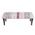 LR Home Chindi 99069 White Multi Accent Bench