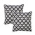 LR Home Leonard 07758 Black White Pillow