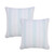 LR Home Llewellyn 07785 Bright Blue White Pillow
