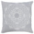 LR Home Mandala 07842 Pale Gray White Pillow