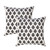 LR Home Memphis 07799 White Black Pillow