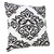 LR Home Modern Motif 07756 White Black Pillow