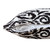 LR Home Modern Motif 07756 White Black Pillow