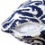 LR Home Modern Motif 07757 Blue White Pillow