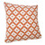 LR Home Modern Motif 07760 Orange White Pillow