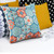 LR Home Mosaic 08226 Teal Orange Pillow