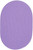 Rhody Happy Braids HB15 Solid Violet Area Rug