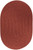 Rhody Solid Poly S033 Terra Cotta Area Rug