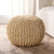 Jaipur Canova CNV02 Tan Beige Pouf