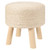 Jaipur Saba Stool SBT03 White Pouf