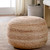 Jaipur Saba SAA01 Tan Beige Pouf