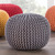 Jaipur Spectrum Pouf STP04 Gray Pouf