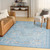 Nourison Botanical Washables BOT04 Light Blue Multicolor Rug